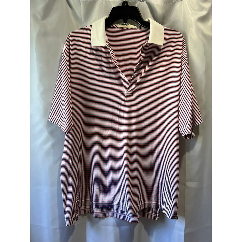 Fairway and Greene Mens Polo Striped Tshirt size Medium